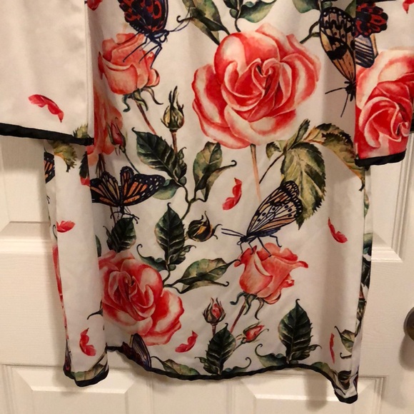 Vessos Women Bohemian Crew Neck Vintage Dress - Picture 3 of 4